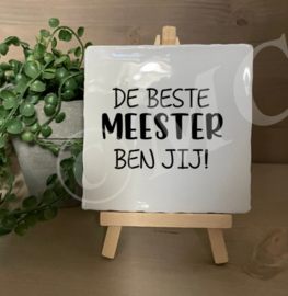 tegel:  De leukste Juf / Meester