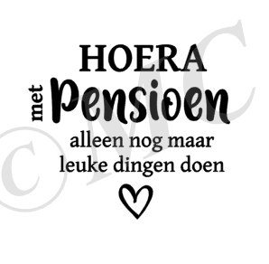Hoera met pensioen