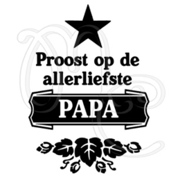 Proost op de allerliefste papa / opa (ster)