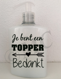 Etiket - Je bent een topper