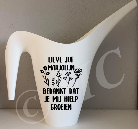 Gieter - Lieve juf bedankt dat je mij hielp groeien
