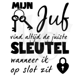 mijn juf/meester vind altijd de juiste sleutel