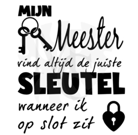 mijn juf/meester vind altijd de juiste sleutel