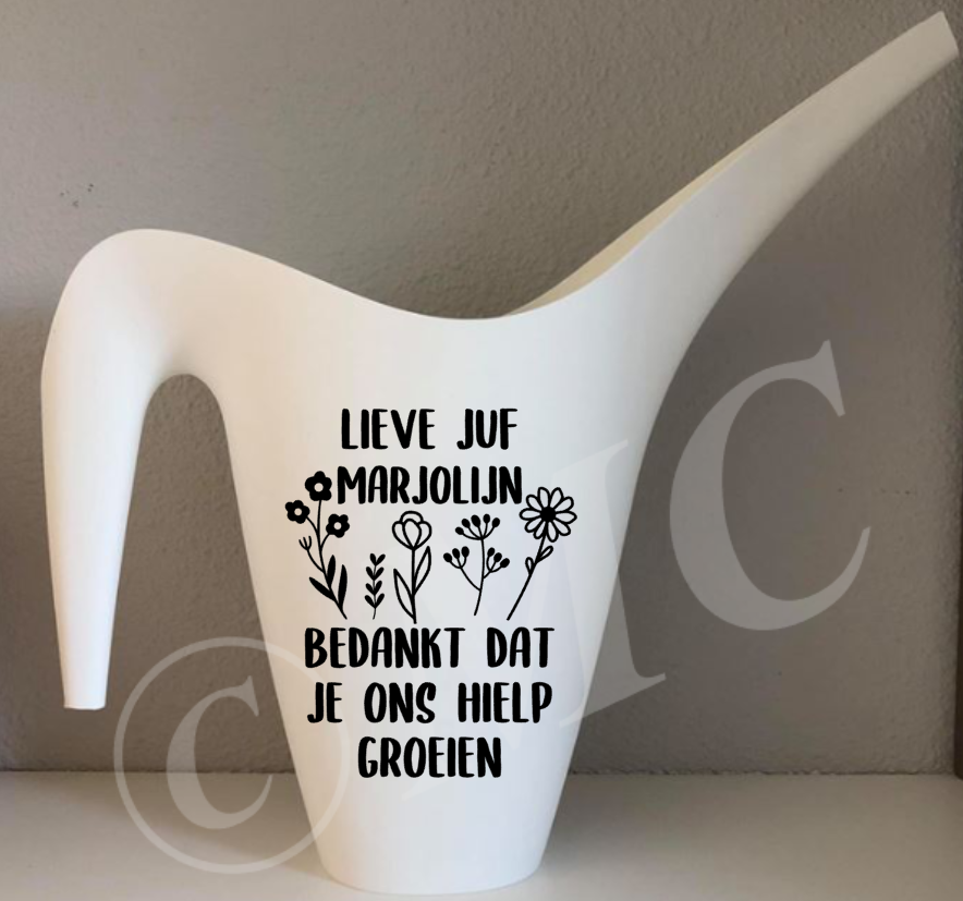 Gieter - Lieve juf bedankt dat je mij hielp groeien