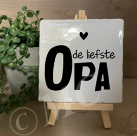 tegel:  De Liefste Opa/Oma