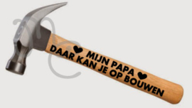 Sticker : Mijn papa daar kan je op bouwen