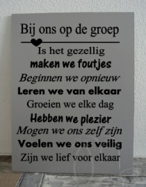 Bij ons op de groep