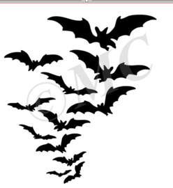 Statisch - Halloween vleermuizen