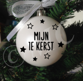 Kerstbal mijn 1e kerst sterren