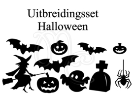 Statisch - Sint / Kerst raamsticker (uitbreiding halloween mogelijk)