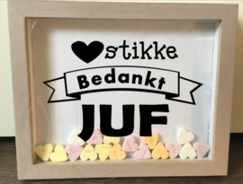 Hartstikke bedankt juf / meester