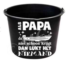 Sticker : Als papa de boot niet schoon krijgt