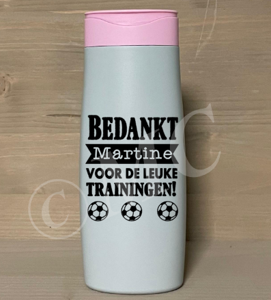 Douchegel Bedankt "naam" voor de leuke trainingen