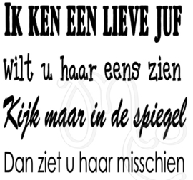 Ik ken een lieve juf