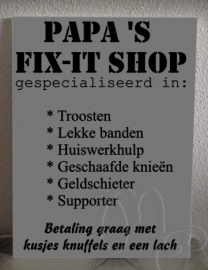 Papa's fix-it shop