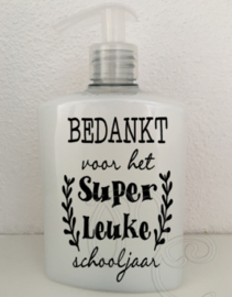 Etiket - Bedankt voor het super leuke schooljaar