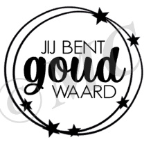 Jij bent goud waard (rond)