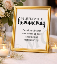 In liefdevolle herinnering