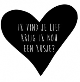 Ik vind je lief, krijg ik nou een kusje?