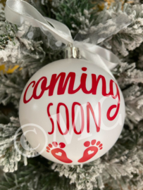 Kerstbal "Coming soon"