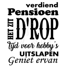 pensioen het zit drop