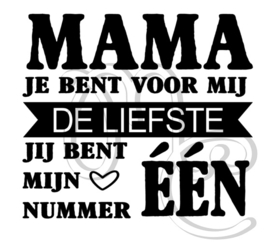 Mama / Oma jij bent mijn nummer één