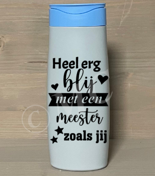 Douchegel heel erg blij met een juf/meester zoals jij