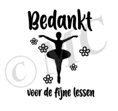 Bedankt - Ballet (rond)