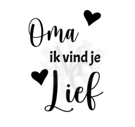 Mama/Oma ik vind je lief