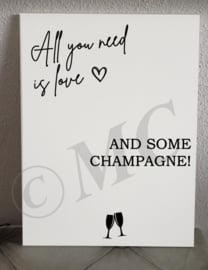 All you need is love and some champagne