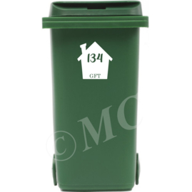 Container / kliko sticker huis  (afvalsoort)