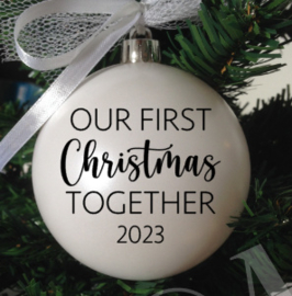 Kerstbal : Our first christmas together