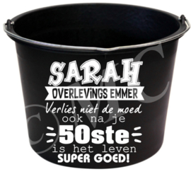 Sticker : Sarah overlevings emmer