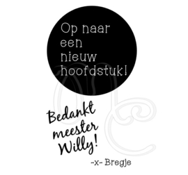 Sticker - Op naar een nieuw hoofdstuk