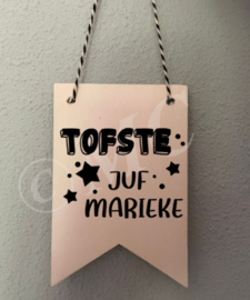 Vaantje hout: Tofste juf