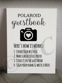 Polaroid Guestbook / Gastenboek