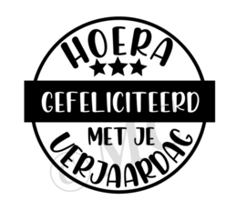 Hoera gefeliciteerd met je verjaardag