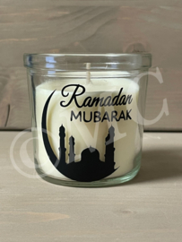 Kaars in glas - Ramadan Mubarak