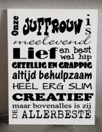 Onze juffrouw is