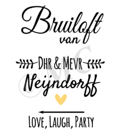 Sticker -Bruiloft van