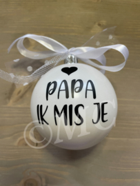 Kerstbal - Ik mis je