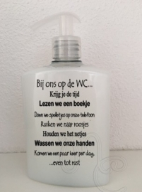 Etiket - Bij ons op de wc