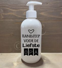 Zeeppompje - Handzeep voor de liefste oma / opa 