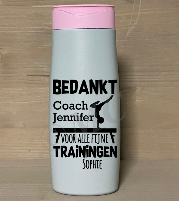Douchegel: Bedankt coach -Turnen