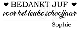 bedankt juf voor het leuke schooljaar