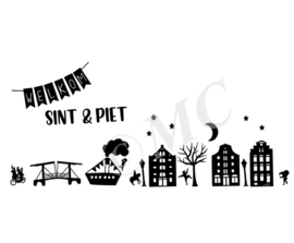 Statisch -Welkom sint en piet straatje