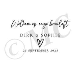 Welkom op onze bruiloft