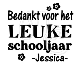 Bedankt voor het leuke schooljaar