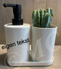 Luxe zeeppompje set - eigen tekst