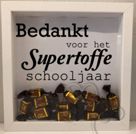 3d fotolijstje "Bedankt voor het Supertoffe schooljaar"